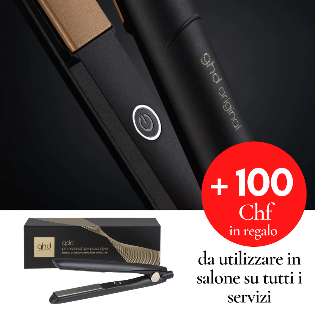 GHD Gold Styler + VOUCHER di 100 Chf per i tuoi capelli