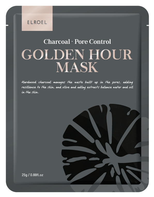 GOLDEN HOUR MASK CHARCOAL - Maschera Viso Purificante al Carbone Vegetale