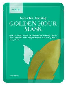 GOLDEN HOUR MASK GREEN TEA - Maschera Viso Lenitiva e Idratante
