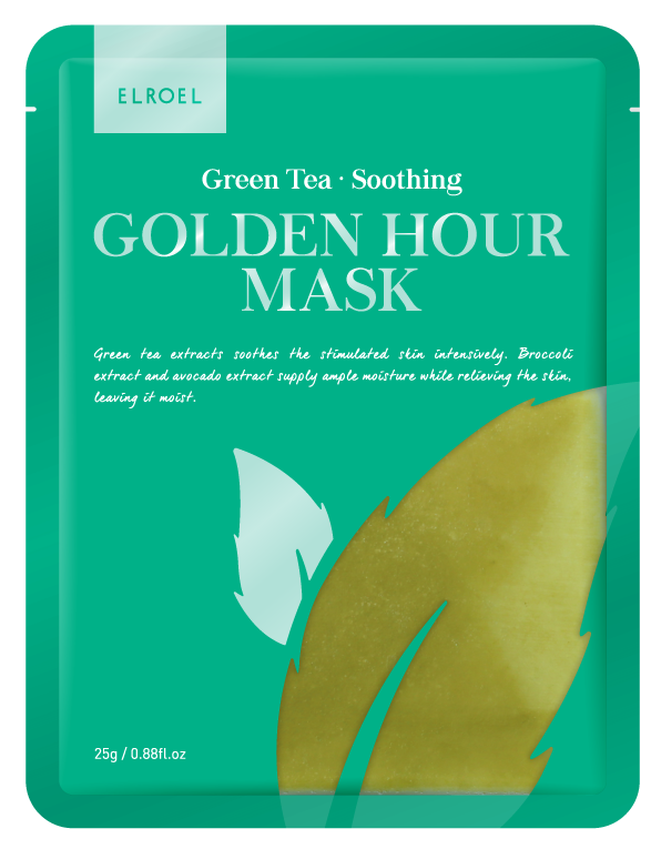 GOLDEN HOUR MASK GREEN TEA - Maschera Viso Lenitiva e Idratante